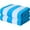 Blue, variant on Exclusivo Mezcla 2-Pack Cotton Oversized 35"x70" Cabana Stripe Beach Towels, Super Absorbent Soft Plush Pool Towel, Bath Towel (Blue)