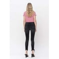 thumbnail image 2 of Flying Monkey - Mid Rise Cropped Skinny Jeans with Destroyed Frayed Hem (27" Inseam) - F5294, 2 of 8