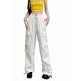 thumbnail image 3 of Pantalones Cargo para Mujer, Pantalones Casuales de Senderismo, Pantalones Holgados Y2K de Cintura Alta con Múltiples Bolsillos M, 3 of 7