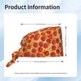 thumbnail image 6 of Kdxio Pizza Pattern Turban Hat for Women Men Comfortable Adjustable Cleaning Working Cap with Sweatband, 6 of 8