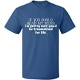thumbnail image 2 of OXI T-Shirt - If You Could Read My Mind, Basic Casual T-Shirt for Men's and Women Fleece T-Shirt Short Sleeve - Indigo Blue Medium, 2 of 3