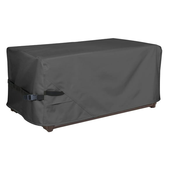 Porch Shield Housse de Rangement pour Boîte de Terrasse - 600D Extérieur Imperméable Résistant aux Déchirures Housses de Table Rectangulaire pour Foyer 44 x 28 x 24 Pouces Noir