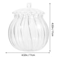 thumbnail image 6 of Monyance Glass Containers Clear Glass Candy Dish with Lid for Home Organization and Decor(4.33X4.33X3.15Inches), 6 of 10