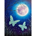 thumbnail image 1 of 5D DIY Paisaje bajo la luna Pintura de diamante de taladro redondo completo Tmvgtek Oficina Multiescena Multifunción, 1 of 9