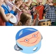 thumbnail image 1 of Colorful Percussion Tambourine Music Instrument with 3 Pairs Of Metal Bells for Music Teaching Toddler, 1 of 7