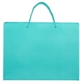thumbnail image 2 of JAM Matte Gift Bags, 16 x 12 x 6, Teal Blue, 100/Pack, Large Horizontal, 2 of 2