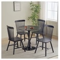 thumbnail image 3 of Round Dining Table Small Black Kitchen Table 31.5" in Design Modern Pedestal Table for Small Space Dining Room 2 to 4 Person, 3 of 9