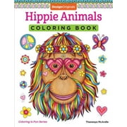 THANEEYA MCARDLE Coloring Is Fun: Hippie Animals Coloring Book (Paperback)
