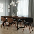 thumbnail image 3 of Simpli Home Marana Dining Chair in Black Vegan Faux Leather, 3 of 11
