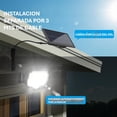 thumbnail image 2 of Lampara solar pared, LSP625 sensor de mov,  panel independiente 500 lumenes, 2 of 6