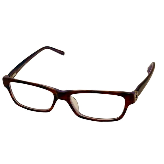 Jones New York Women's Plastic Rectangular Eyeglass Frames, Clear Tint, Model J744, Brown, Size 53-15-135, 1 Pair