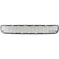 Bumper Grille Compatible With 2007-2008 Toyota Yaris Front, Lower Black
