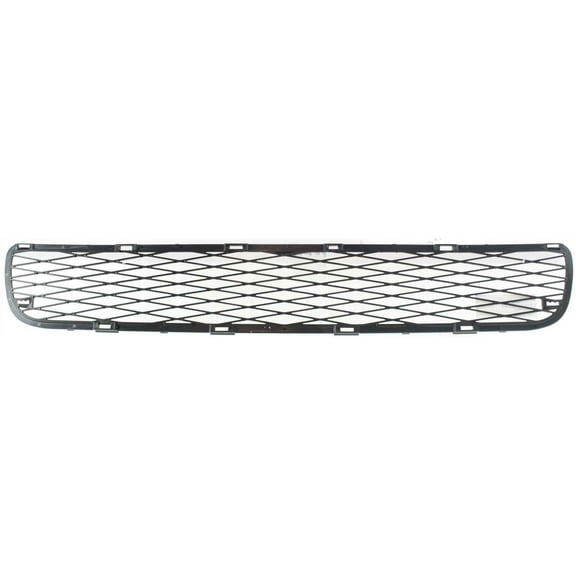 Bumper Grille Compatible With 2007-2008 Toyota Yaris Front, Lower Black
