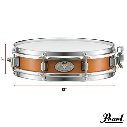  Pearl Piccolo Snare Drum 13 Inch X 3 Inch 6-ply Maple Shell,  Liquid Amber