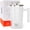 Matte White, variant on French Press with Thermometer Insulated Stainless Steel Coffee Maker (1.0L | 34fl oz)