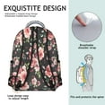 thumbnail image 5 of "Wildflower Print Backpack for Women & Teens - Sunflower Themed, Water-Resistant, Laptop Sleeve, Ideal for School, College, Work, Travel - Floral Fashion", 5 of 6