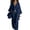 Navy, variant on LEKWK Womens Summer Outfits 3 Piece Open Front Long Cardigan V Neck Sleeveless Tank Top and Drawstring Wide Leg Pants Casual Beach Vacation Lounge Sets