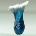 thumbnail image 4 of Wavy Vase, Modern Ocean Blue Flower Vases, Centrepieces Flower Pot Vase for Home Decor, Centerpiece, Office Decoration, Light Luxury Style Ornament, 4 of 5