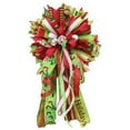 thumbnail image 3 of 2.5" Scalloped Edge Ribbon: Red/Lime Green (10 Yards), 3 of 4
