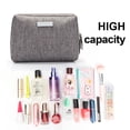 thumbnail image 3 of Bolsa de maquillaje grande, bolsa con cremallera, cosméticos de viaje para mujer, bolsa de lavado y sujeción, 3 of 5