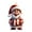 B, variant on Santa Claus Hanging Ornament for Rear View Mirror Backpack Christmas Tree Decoration Plastic Holiday Pendant for Car Home Office Party Gifts and Seasonal Displays