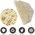 thumbnail image 4 of Tischset, Platzsets PVC Abwaschbar Rutschfest 6er Set, Hitzebestndig Vinyl Platzdeckchen fr Zuhause Restaurant Kche Speisetisch (Gold), 4 of 5