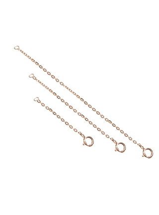 Necklace Extender Rose Gold Necklace Extenders 925 Sterling Silver  Extenders for Necklaces Rose Gold Chain Extender for Women Bracelet  Extender Rose