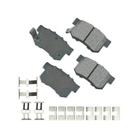 Rear Brake Pad Set - Compatible with 2005 - 2015 Honda Civic 2006 2007 2008 2009 2010 2011 2012 2013 2014