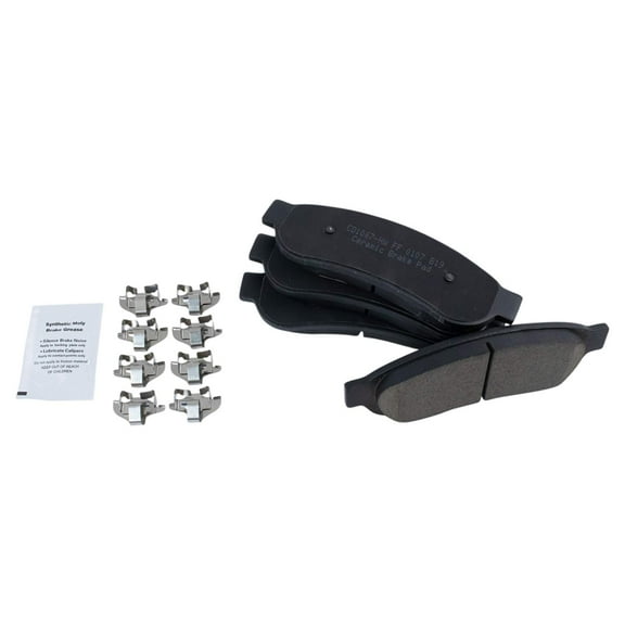 TRQ Posi Ceramic Disc Brake Pad Rear Set Direct Fit for Ford F350 F250 BFA73432