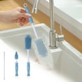 thumbnail image 4 of Bottle Brush Set | 3-Piece Cleaning Kit for Bottles & Straws | 360° Rotating Silicone Brushes | Portable Cleaner, 4 of 5