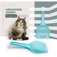 thumbnail image 5 of 4 Pcs Cat Litter Scoop Set, Large Metal Cat Litter Scoop Long Comfy Handle Fast Sifting Deep Shovel with Small Holes Cat Poop Scoop Hand Brush Small Dustpan, 5 of 7