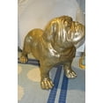 thumbnail image 6 of Gold Bulldog Giant Bronze Statue -  Size: 62"L x 26"W x 44"H., 6 of 10