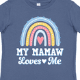thumbnail image 4 of Inktastic My Mamaw Loves Me Girls Retro Rainbow Girls Toddler T-Shirt, 4 of 5