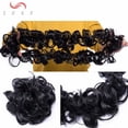 thumbnail image 3 of SEGO Long Messy Bun Hair Piece Ponytail Hair Extensions Juva Bun Scrunchie Curly Synthetic Hair Extension with Invisible Band Fake Magic Hair Bun Black Colors, 3 of 7