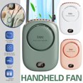 thumbnail image 1 of Portable Neck Fan USB Rechargeable Desk Fan Mini Cooling Fan Travel Hanging Fan, 1 of 11