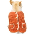thumbnail image 1 of Abrigos tipo suéter para perros pequeños, ropa para cachorros, abrigos tipo suéter para chihuahua, suéteres de invierno para cachorros y gatos (naranja), 1 of 5
