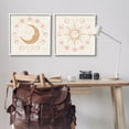 thumbnail image 2 of Stupell Industries Celestial Sun Moon Phases Astrology Illustration , 24 x 24, Design by Nina Blue, 2 of 6