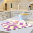 thumbnail image 6 of Dish Drying Mat Kitchen Pad Large Counter Absorbent Dish Mats Drainer Light Purple Cream Flowing, 6 of 8