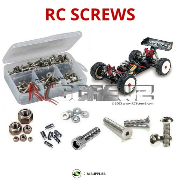 RCScrewZ Stainless Screw Kit swz005 for SWorkZ S350 BX-1e RC Car | SET