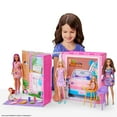 thumbnail image 2 of Barbie – Maison portative et poupée, 4 pièces, 11 accessoires, 2 of 6