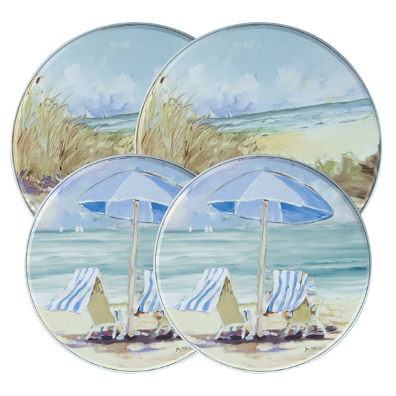 Range Kleen 5138 4 Pack "Seaside Retreat" ©Jane Slivka Rouner Burner Cover Set