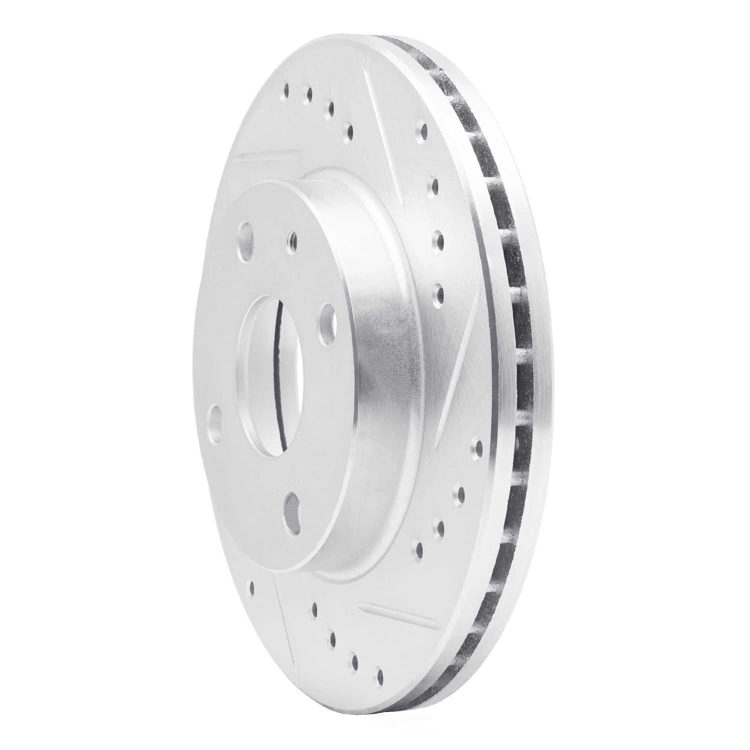 Dynamic Friction Company 631-54001R DFC Brake Rotor - Drilled And Slotted - Silver