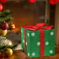 thumbnail image 4 of Green Christmas Gift Box Decoration Ornament Christmas Tree Scene Setup Holiday Dress Up Supplies for Christamas, Party Decor, 4 of 6