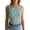 A-Green904, variant on Womens Tank Tops Crew Neck Ribbed Tank Tops Horizontal Striped Sleeveless Fitted Basic Shirts