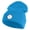 Aqua, variant on Baseball Sport Iron on Patched 12 Inch Long Knitted Beanie - Aqua OSFM