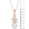 thumbnail image 2 of Everly Women's 9.5mm Cultured Freshwater Pearl 18k Rose Gold Plated Pendant, 2 of 5