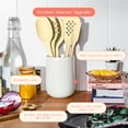 thumbnail image 2 of Beautiful 6-Piece Silicone Kitchen Tool Set with Ceramic Crock. Buttercream by Drew Barrymore, 2 of 11