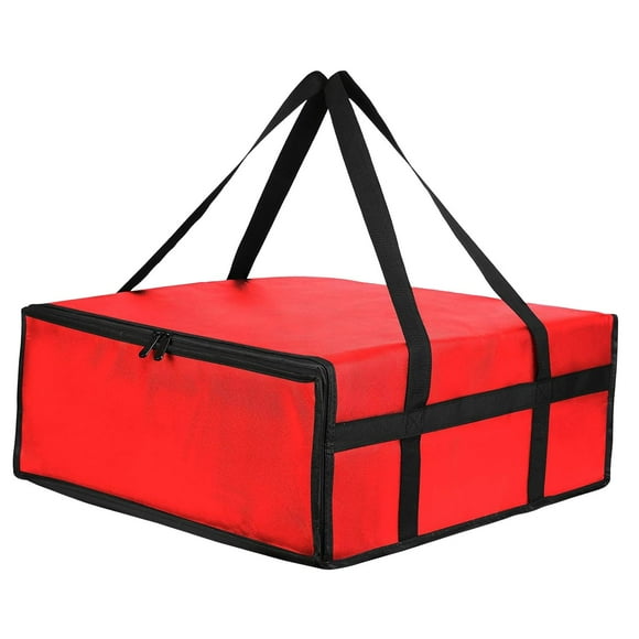 Luzkey Pizza Carrier Insulated Bag Food Bag Thermal Pizza Box Lightweight for Food Service with Zippers Grocery Shopping Bag , 40cmx40cmx15cm