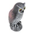 TUMALL Owl Decoys To Scare Birds Away Fake Tree Owl Statue Plastic