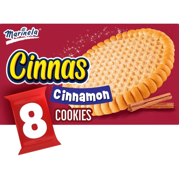 Marinela Cinnas Cinnamon Cookies, 8 packs, Cookies, 16.96 oz Multipack